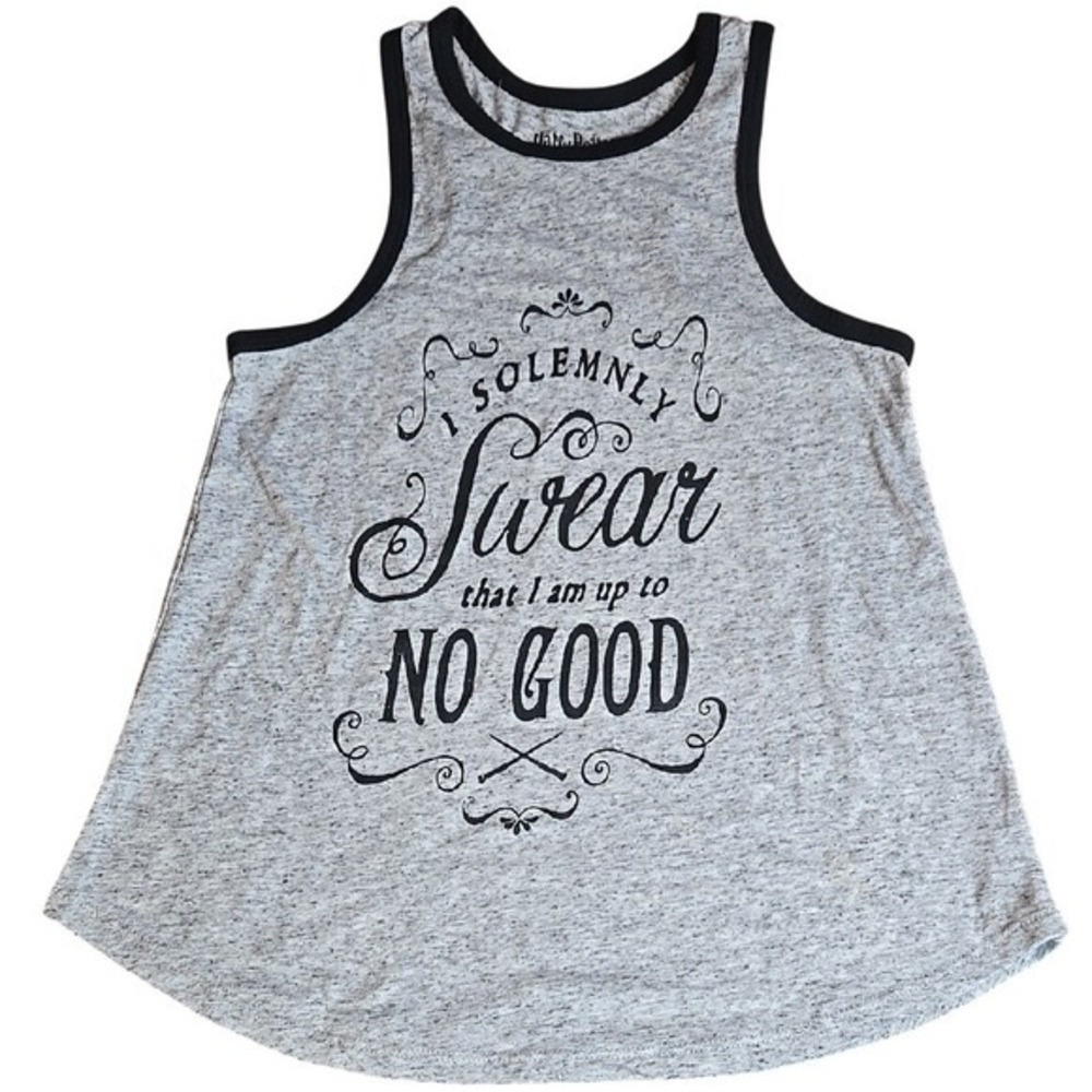 Harry Potter Marauder's‎ Map Tank Top, Gray, Size XS